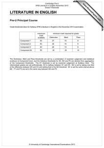 LITERATURE IN ENGLISH Pre-U Principal Course www.XtremePapers.com