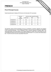FRENCH Pre-U Principal Course www.XtremePapers.com