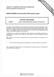 MARK SCHEME for the November 2004 question paper  www.XtremePapers.com