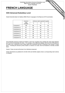 FRENCH LANGUAGE GCE Advanced Subsidiary Level www.XtremePapers.com