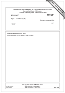 UNIVERSITY OF CAMBRIDGE INTERNATIONAL EXAMINATIONS General Certificate of Education www.XtremePapers.com