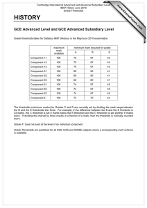 HISTORY GCE Advanced Level and GCE Advanced Subsidiary Level www.XtremePapers.com