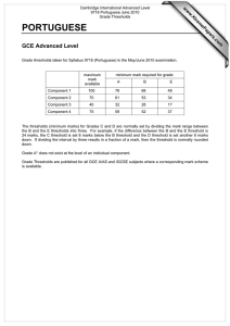 PORTUGUESE GCE Advanced Level www.XtremePapers.com