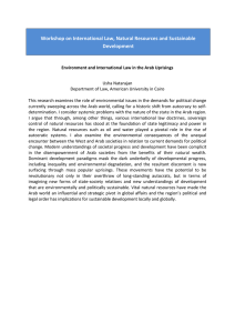 Workshop on International Law, Natural Resources and Sustainable Development