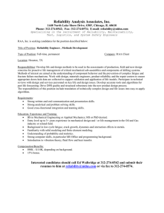 Reliability Analysis Associates, Inc.