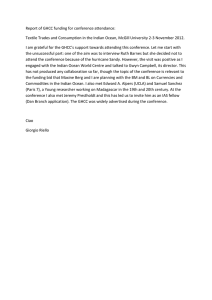 Report of GHCC funding for conference attendance: