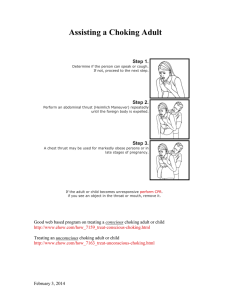 Assisting a Choking Adult Step 1. Step 2.