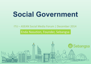 Social Government Enda Nasution, Founder, Sebangsa