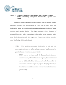 Chapter 15:   Analysis of Scope and Enforcement of... Orders  Prohibiting  Employment  Discrimination  Against ...