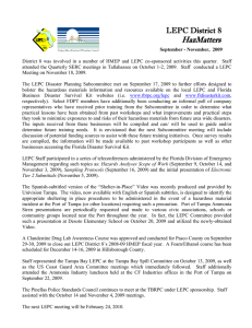 HazMatters T LEPC District 8