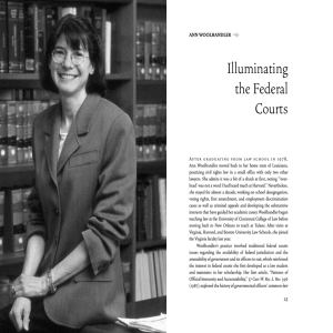 Illuminating the Federal Courts ∑