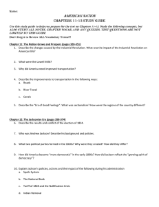 American Nation Chapters 11-13 Study Guide Name:
