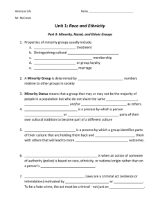 Race and Ethnicity