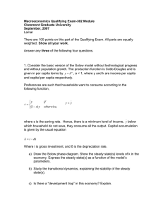 Macroeconomics Qualifying Exam-302 Module Claremont Graduate University September, 2007 Lamar