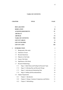 vii  TABLE OF CONTENTS CHAPTER