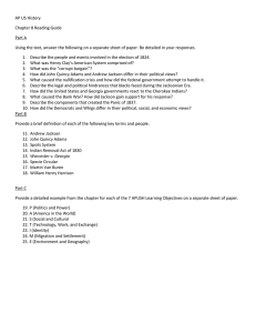 AP US History Chapter 8 Reading Guide Part A