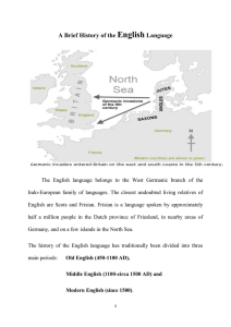 English A Brief History of the Language