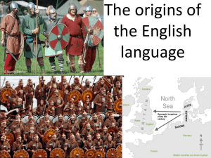 The origins of the English language
