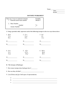 Isotopes