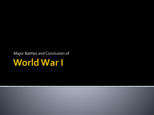 Major Battles and Conclusion of