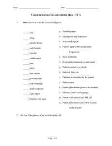 Communications/Documentation Quiz - ECA