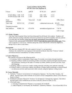 1 Classes Tu &amp; Th