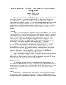 Central Washington University Latino and Latin American Studies Program Review