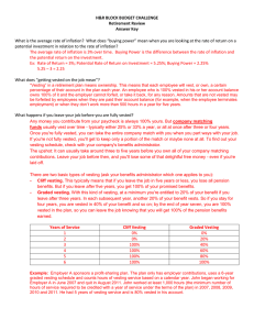 H&amp;R BLOCK BUDGET CHALLENGE Retirement Review Answer Key