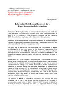 MonitoringAusschuss.at  Submission Draft General Comment No 1. Equal Recognition Before the Law