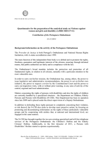 Questionnaire for the preparation of the analytical study on Violence... women and girls and disability (A/HRC/RES/17/11)