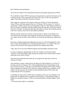 Dear Chairman, dear participants