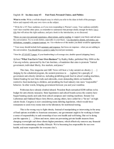 In-class essay #3       Fast...