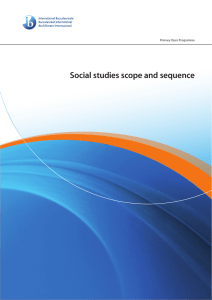 PYP social studies scope and sequence