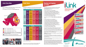 Buying and topping up iLink iLink Fares iLink Zone Map