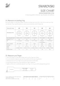 size chart - Swarovski