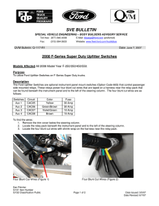 2008 F-Series Super Duty Upfitter Switches