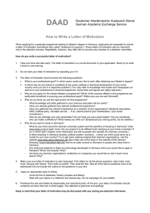 How to Write a Letter of Motivation