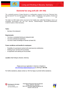 Living and Working in Bavaria, Germany Demichef de rang (m/f) (ID