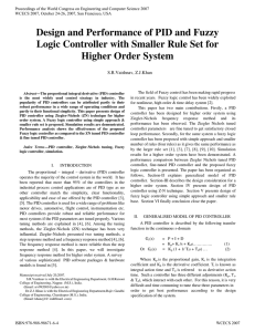 Design and Performance of PID and Fuzzy Logic Controller