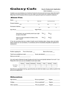 Galaxy Caf Hourly Employment Application