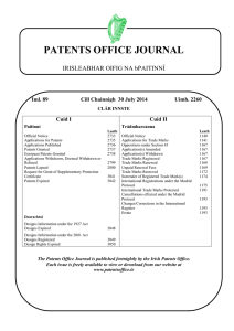 Journal 2260 - Patents Office