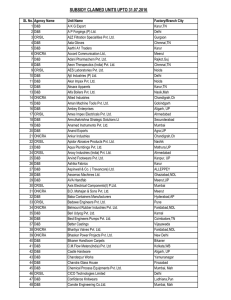 subsidy claimed units upto 31.07.2016