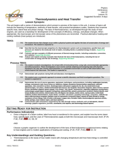 Thermodynamics and Heat Transfer