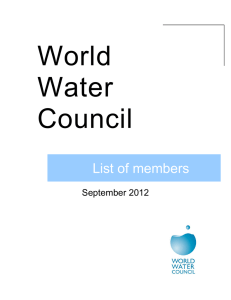 List of members - World Water Council