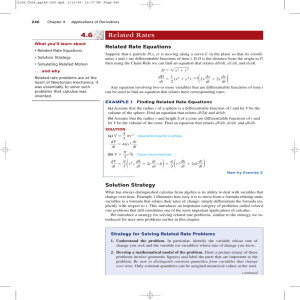 Related Rates - ap calculus ab