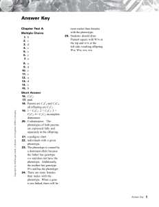 Holt Biology Chapter 7 Test A Answer Key