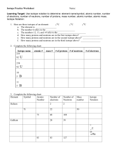 isotope practice - radioactivity1