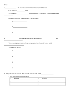 Notes:  Bacteria Basics