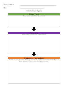 ConclusionParagraphGraphicOrganizer