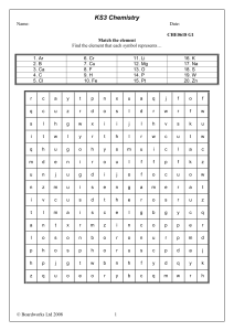 CHE0618-G1 Element puzzle